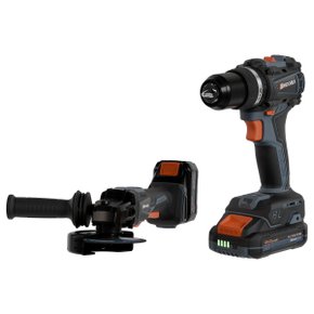 Kit Profissional Parafusadeira Furadeira + Esmerilhadeira Brushless Ancora Tools 126 Acessórios