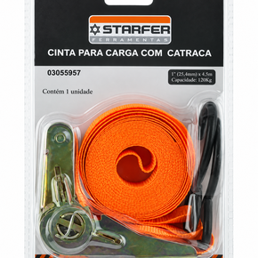 Cinta ou Fita  para Carga c/ Catraca STARFER