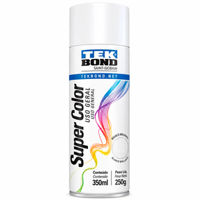 Tinta Aerossol Branco Fosco Uso Geral 350Ml / 250G