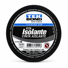 Fita Isolante 19MM x 5M x 0 13MM Uso Geral